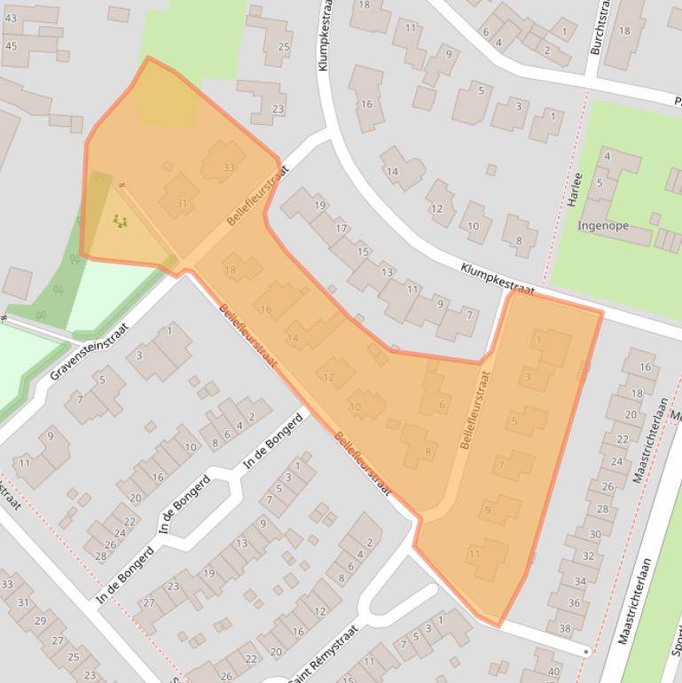 Kaart van postcodegebied 6241JD.