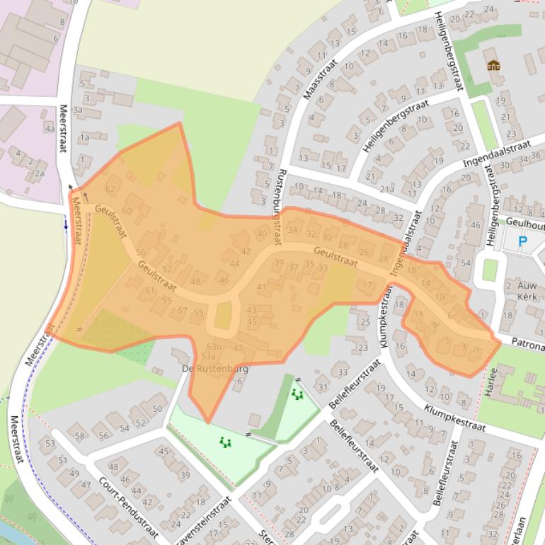 Kaart van postcodegebied 6241NA.