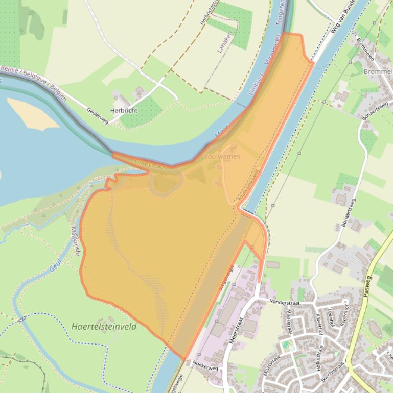 Kaart van postcodegebied 6241NE.