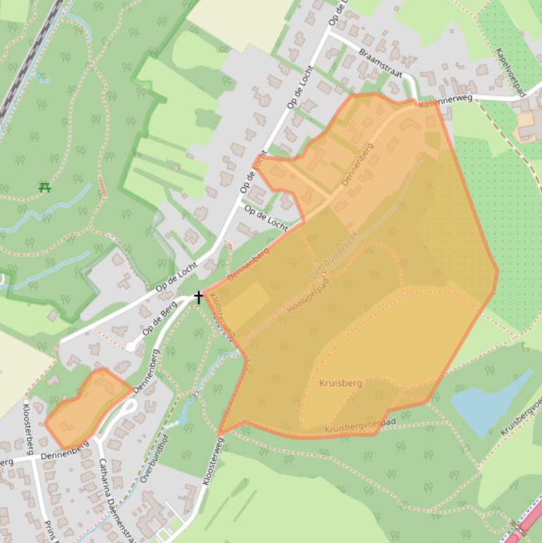 Kaart van postcodegebied 6241NN.
