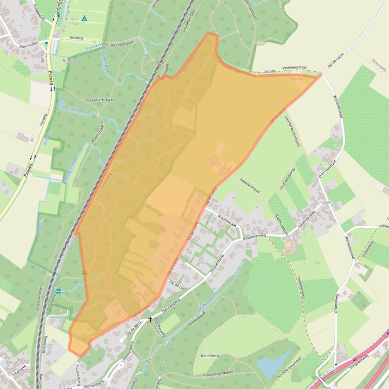 Kaart van postcodegebied 6241NS.