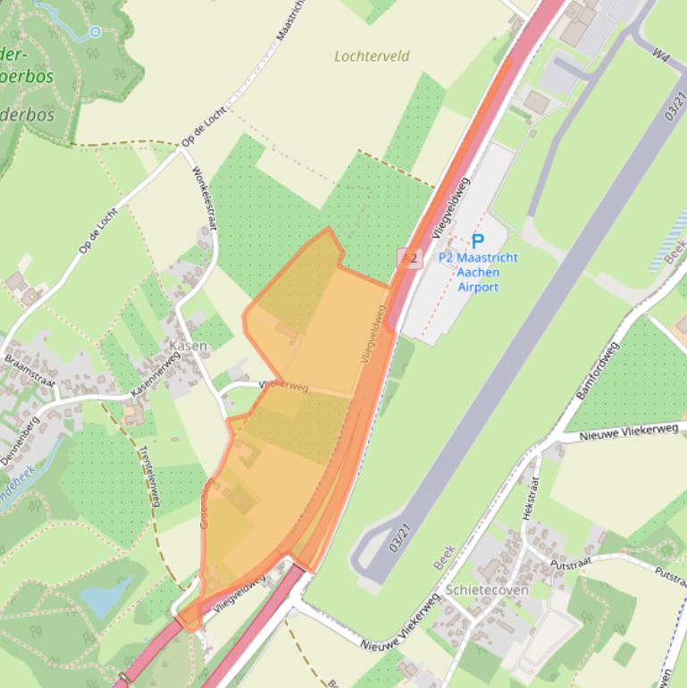 Kaart van postcodegebied 6241NW.