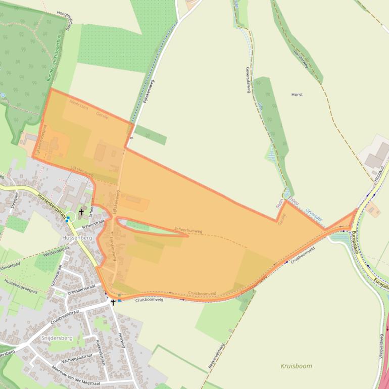 Kaart van postcodegebied 6243AA.