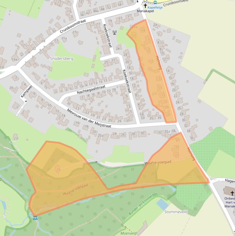 Kaart van postcodegebied 6243AC.