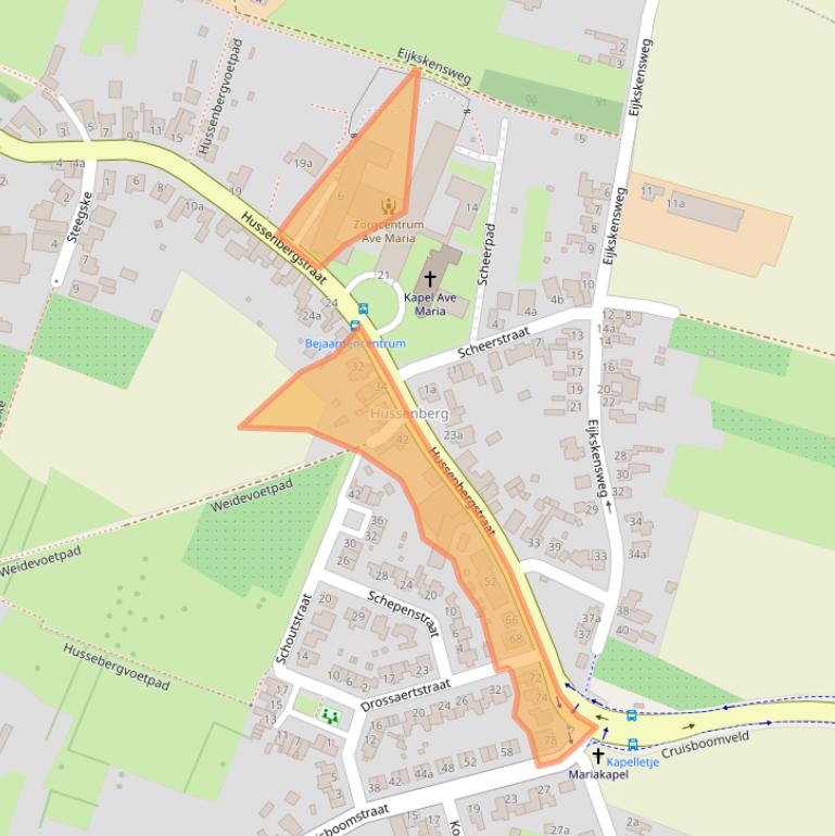 Kaart van postcodegebied 6243AJ.