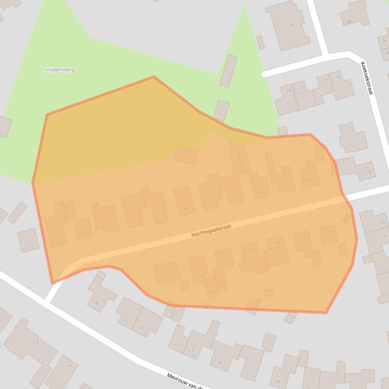 Kaart van postcodegebied 6243AS.