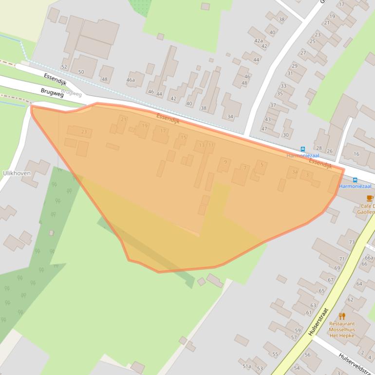 Kaart van postcodegebied 6243BH.