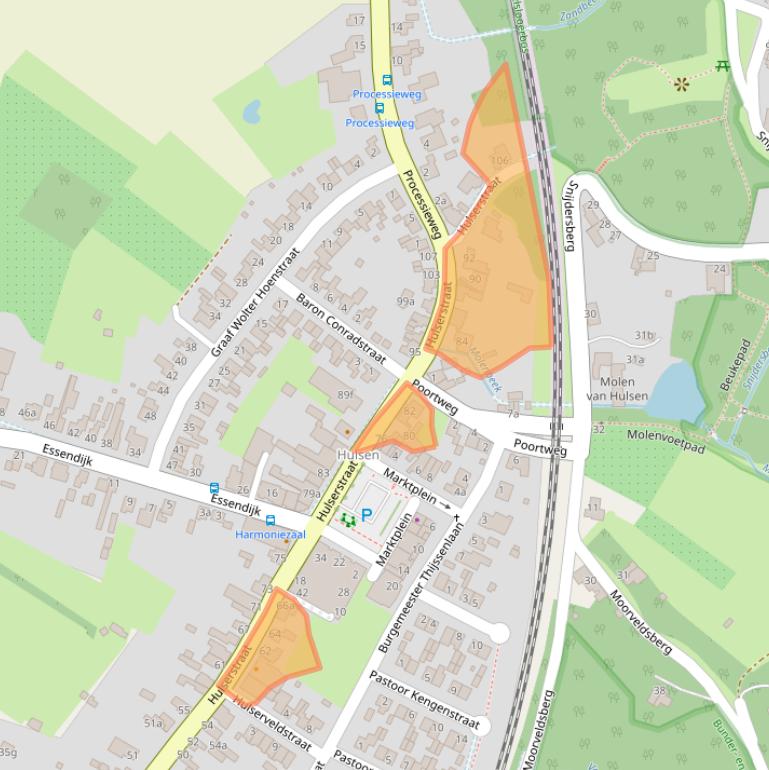 Kaart van postcodegebied 6243BP.