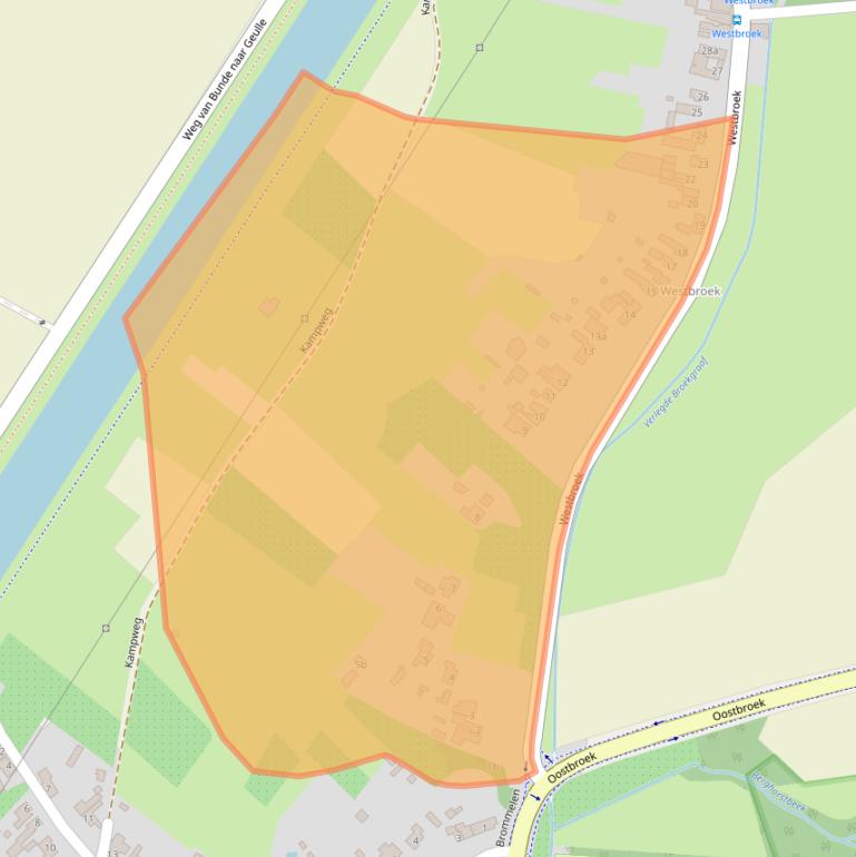 Kaart van postcodegebied 6243CE.