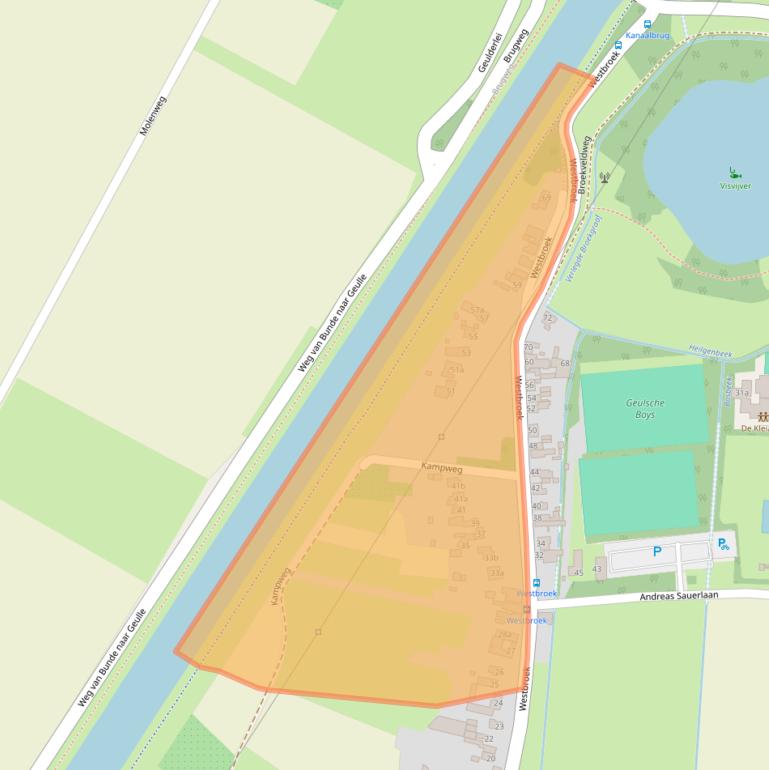 Kaart van postcodegebied 6243CG.