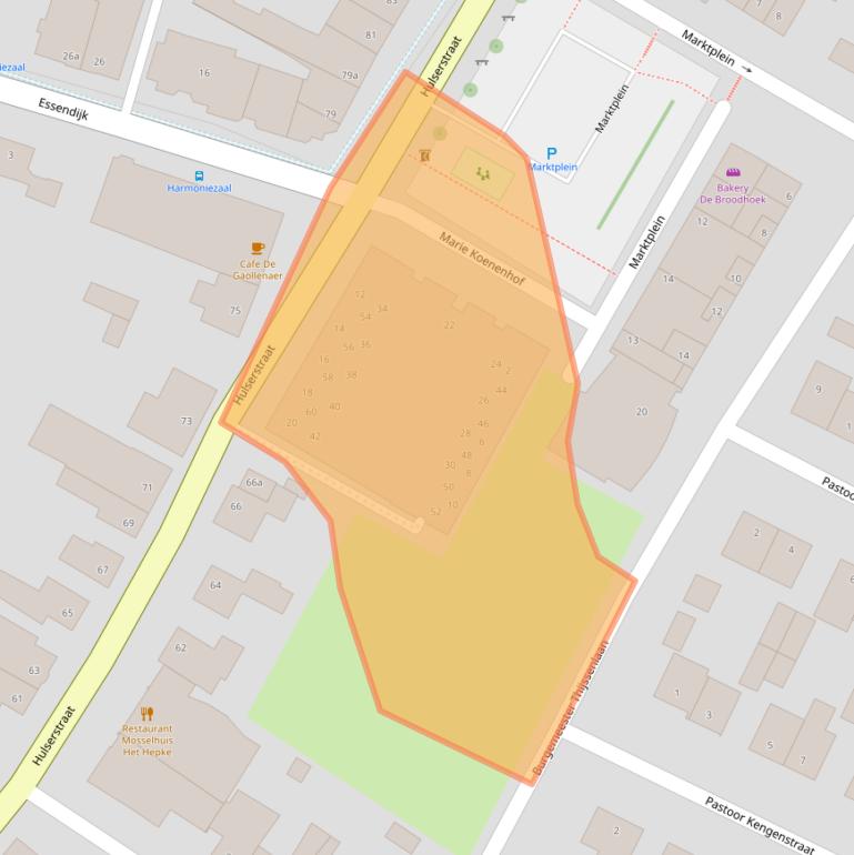 Kaart van postcodegebied 6243CK.