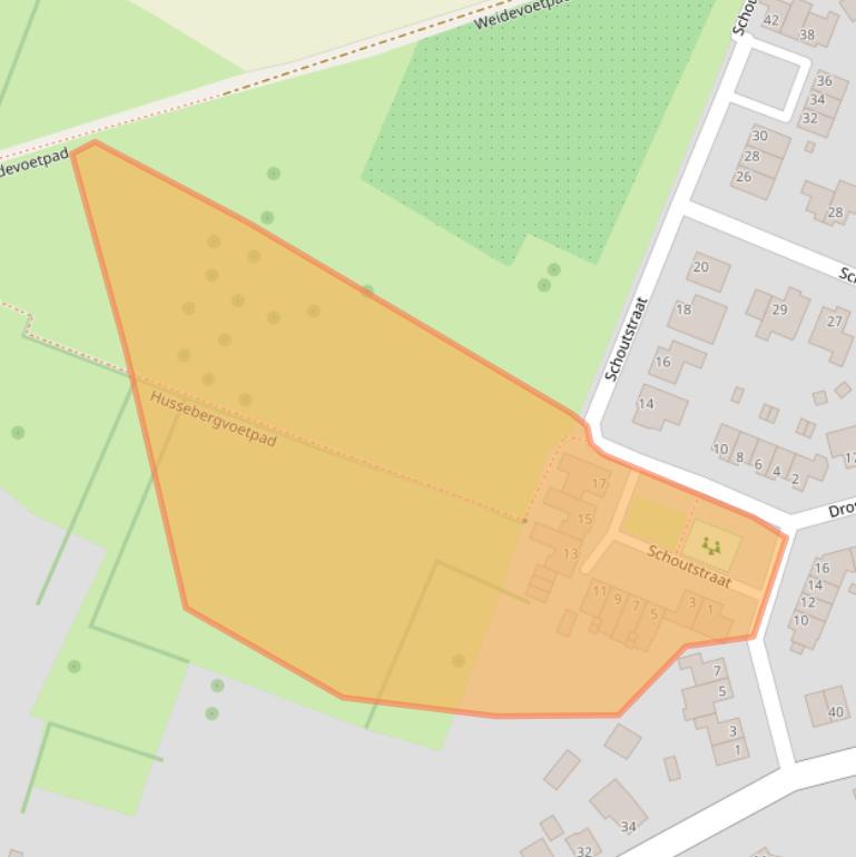 Kaart van postcodegebied 6243DG.