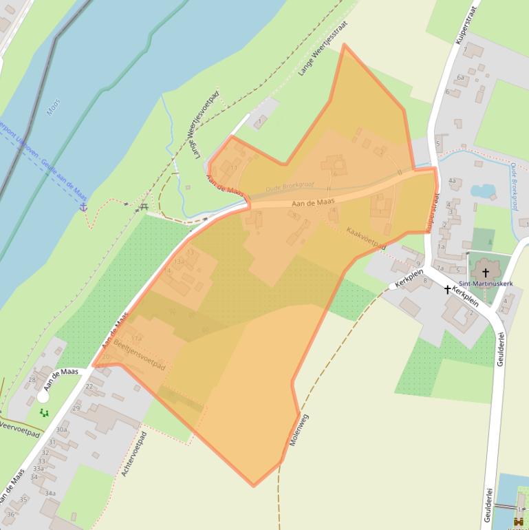 Kaart van postcodegebied 6243NA.