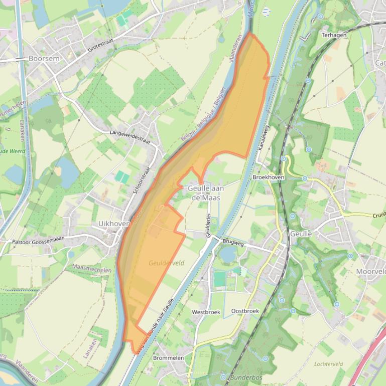 Kaart van postcodegebied 6243NB.