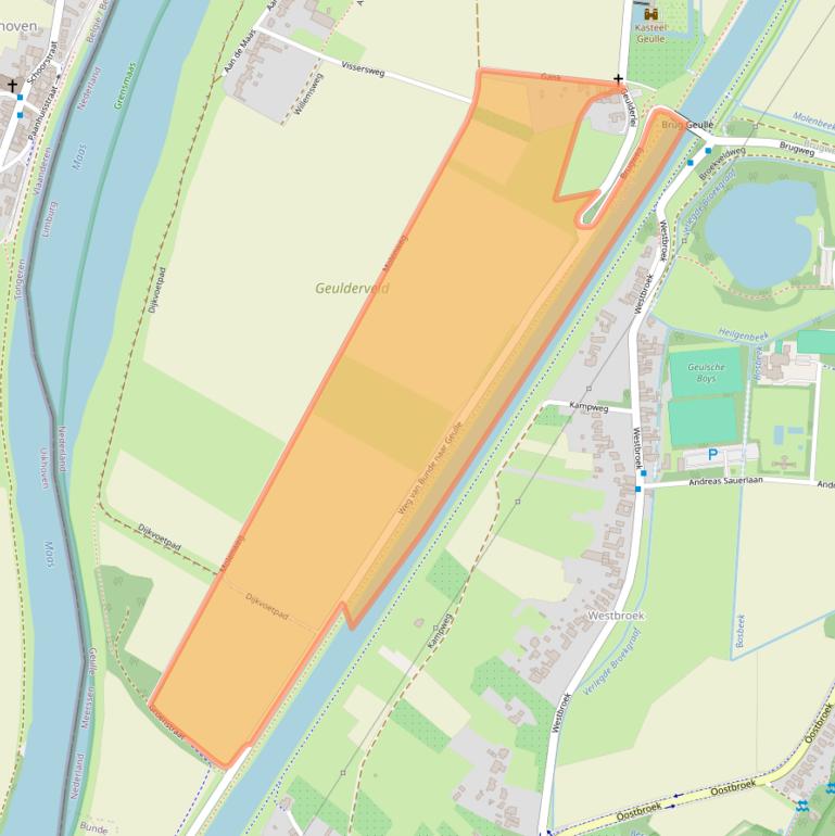 Kaart van postcodegebied 6243NE.