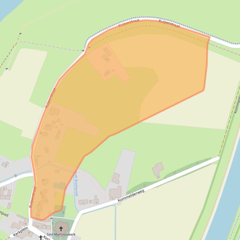 Kaart van postcodegebied 6243NH.