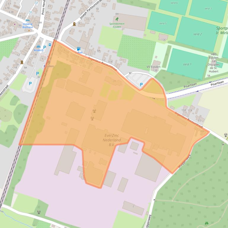 Kaart van postcodegebied 6245AD.