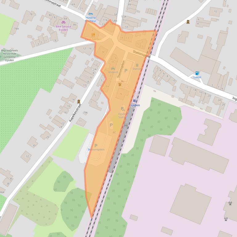 Kaart van postcodegebied 6245AE.