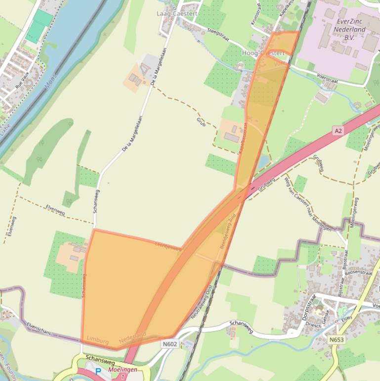 Kaart van postcodegebied 6245AH.