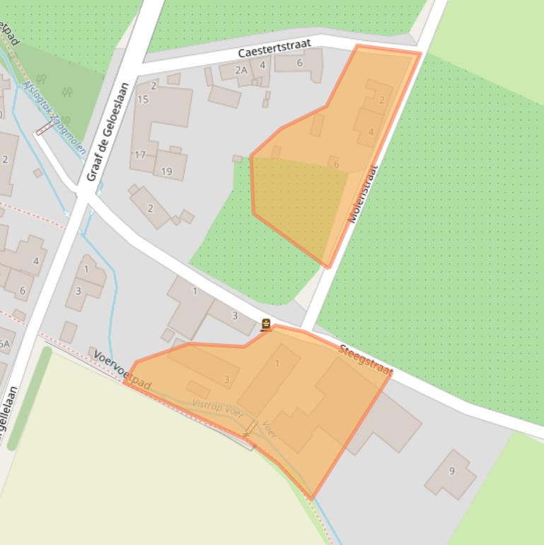 Kaart van postcodegebied 6245AN.