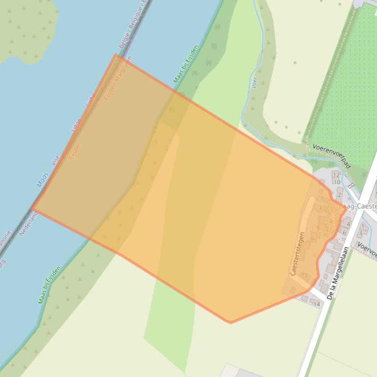 Kaart van postcodegebied 6245AP.