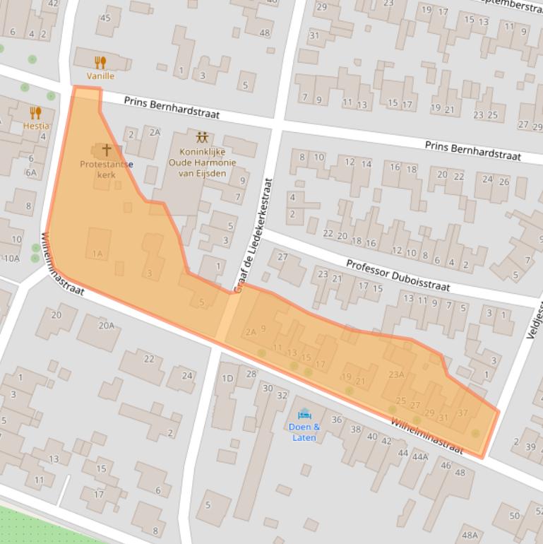 Kaart van postcodegebied 6245AT.