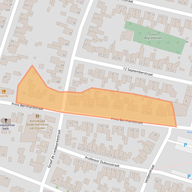 Kaart van postcodegebied 6245BG.