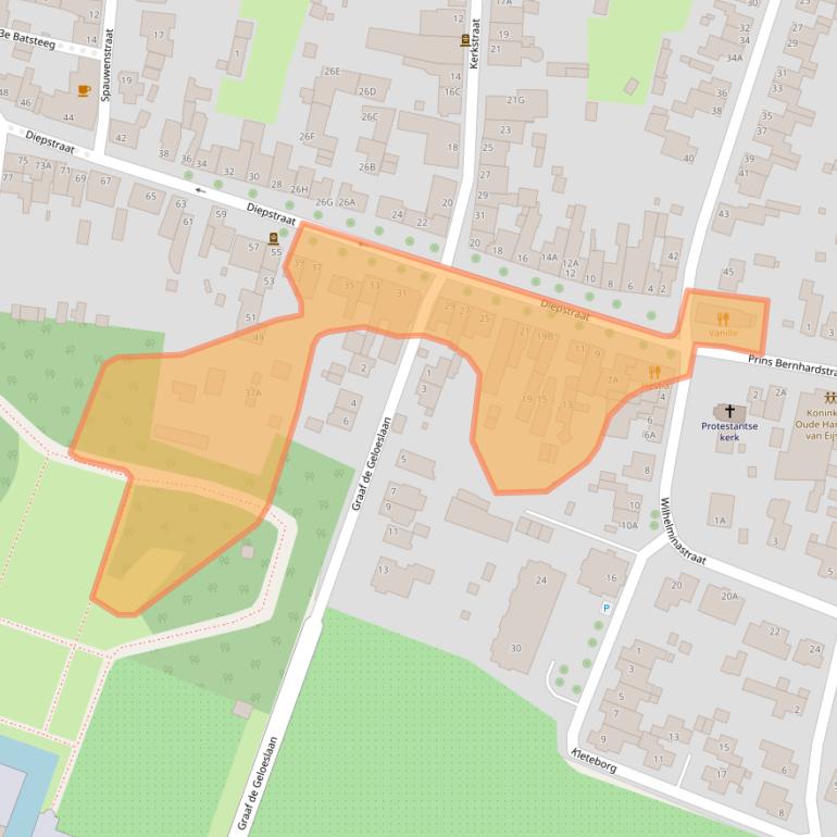 Kaart van postcodegebied 6245BJ.