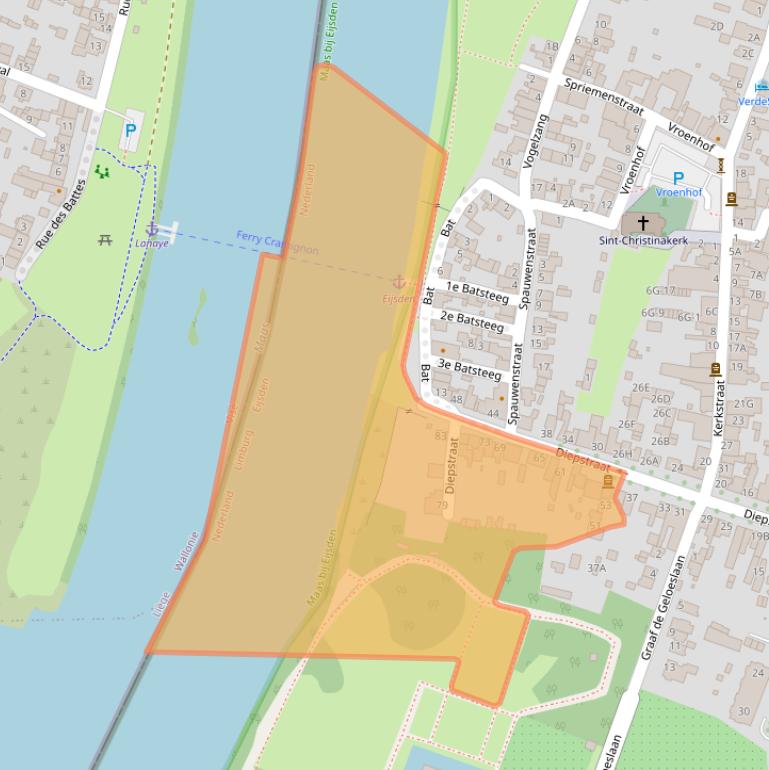 Kaart van postcodegebied 6245BK.