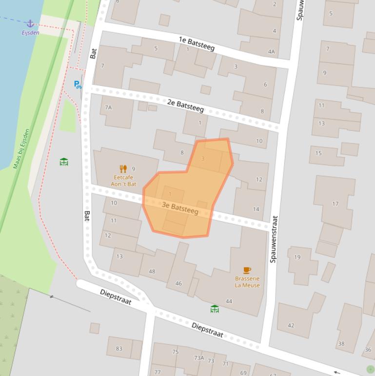 Kaart van postcodegebied 6245BR.