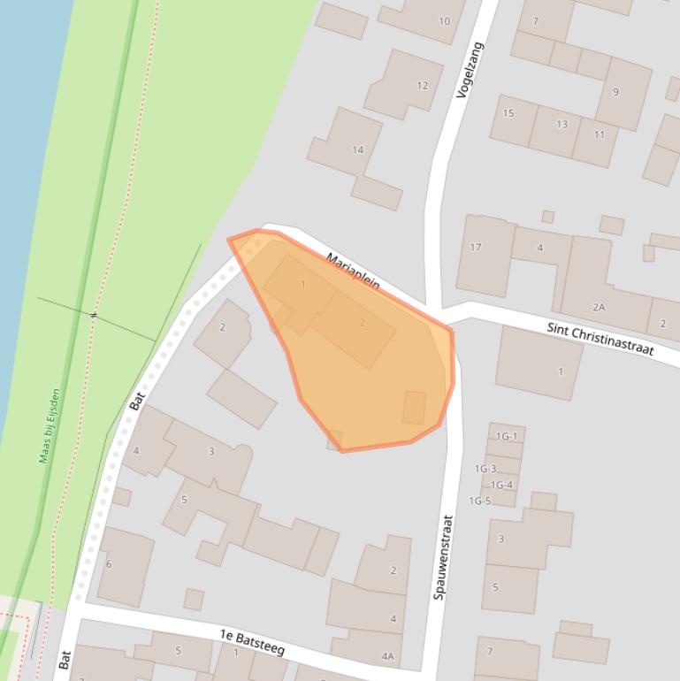 Kaart van postcodegebied 6245BT.