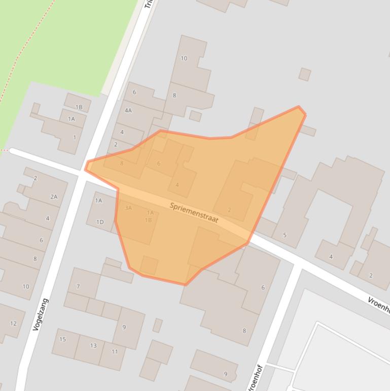 Kaart van postcodegebied 6245BX.