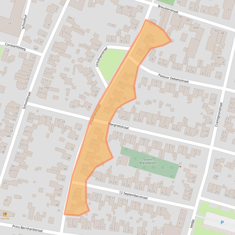 Kaart van postcodegebied 6245CH.