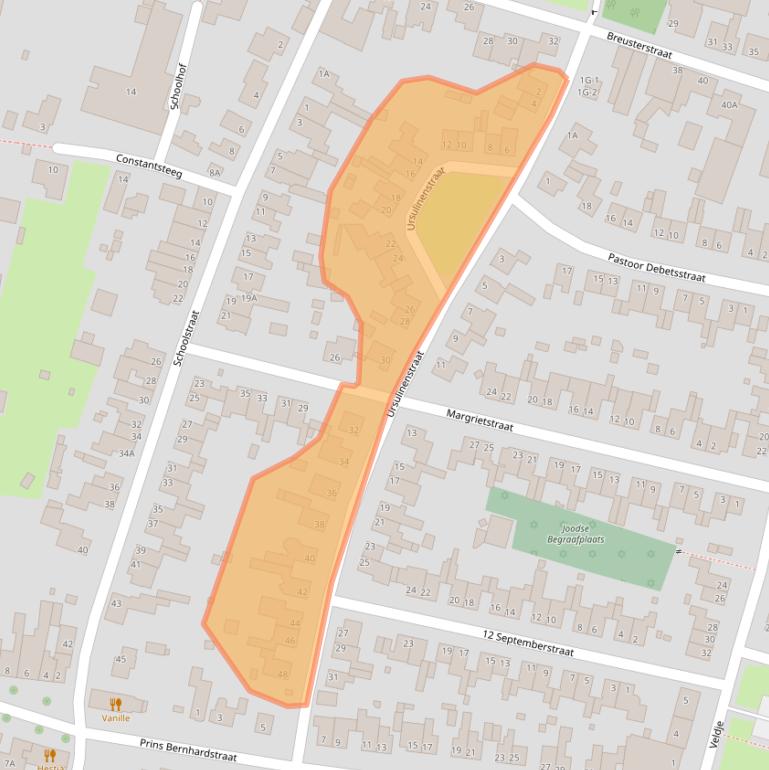 Kaart van postcodegebied 6245CJ.