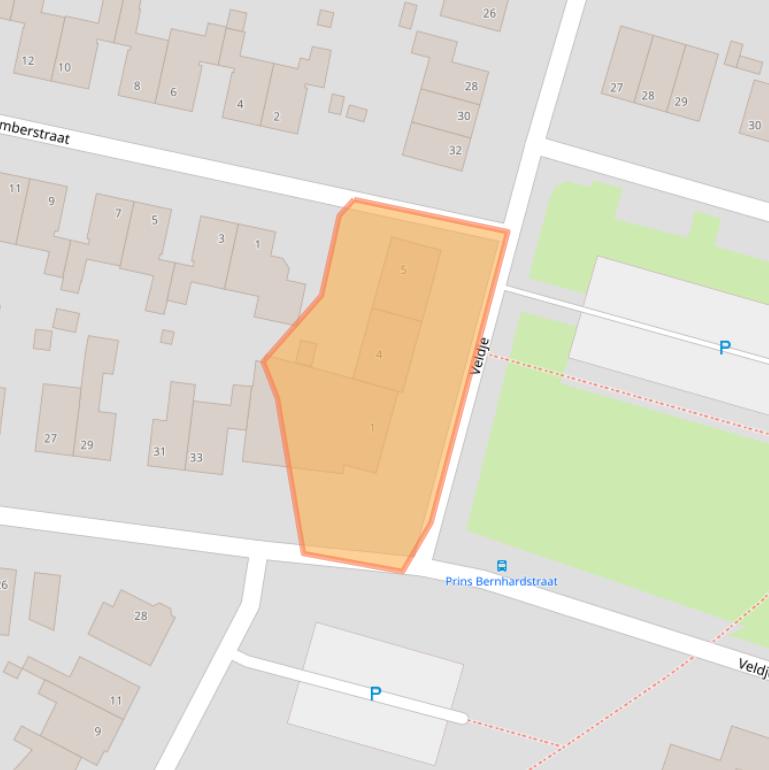 Kaart van postcodegebied 6245CS.