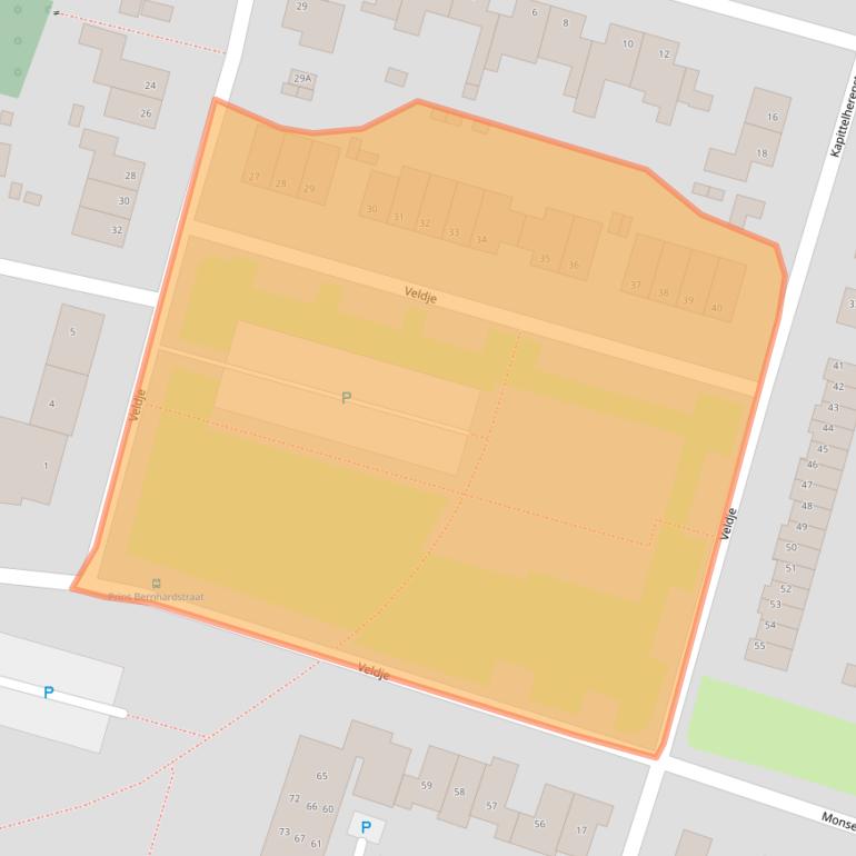 Kaart van postcodegebied 6245CT.
