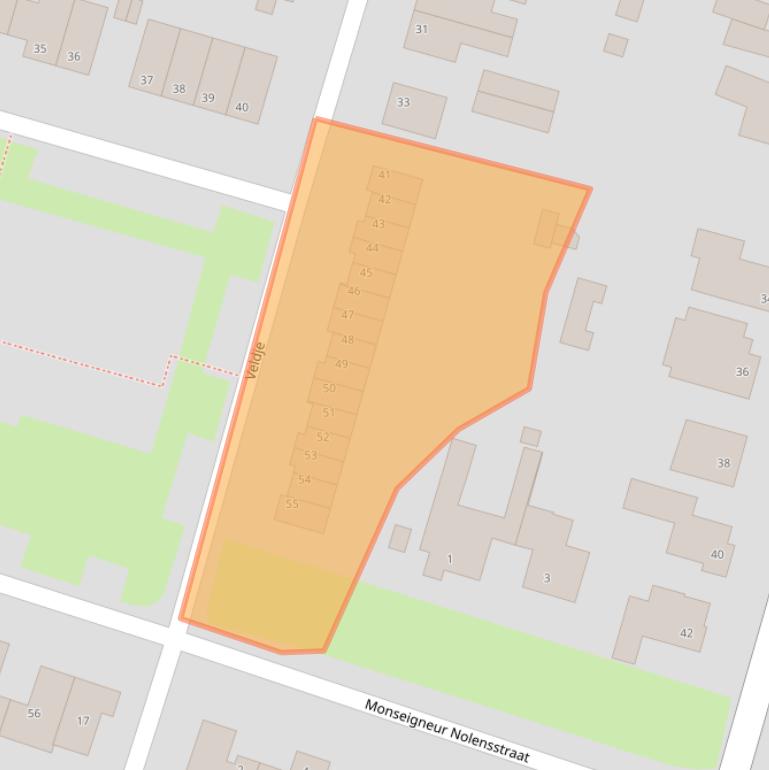 Kaart van postcodegebied 6245CV.