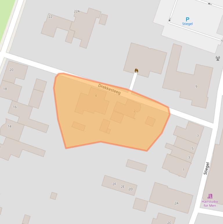 Kaart van postcodegebied 6245DB.