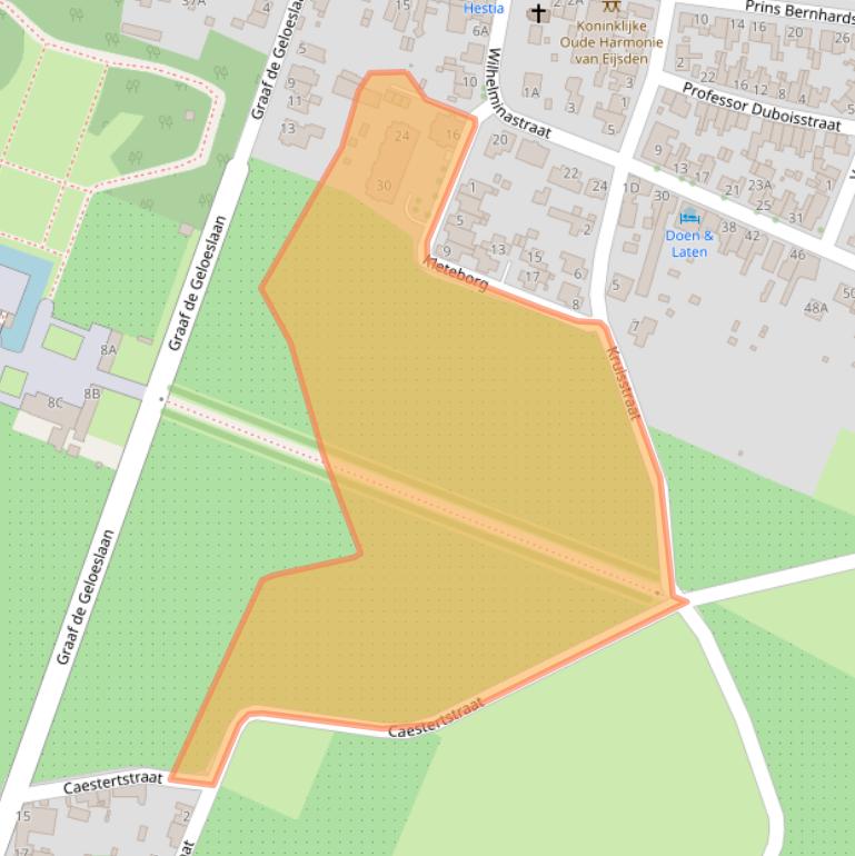 Kaart van postcodegebied 6245DD.