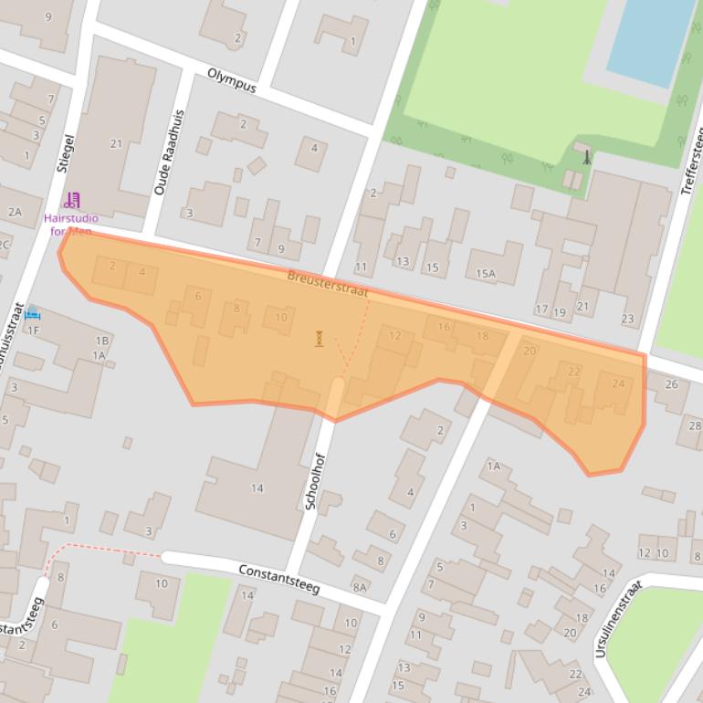 Kaart van postcodegebied 6245EJ.