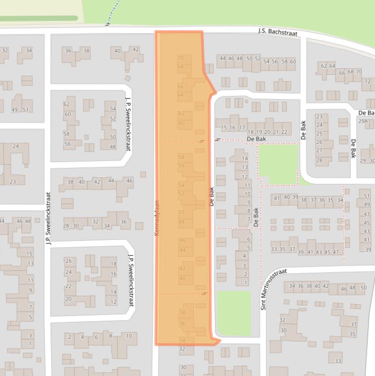 Kaart van postcodegebied 6245EN.