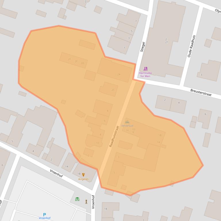 Kaart van postcodegebied 6245ER.