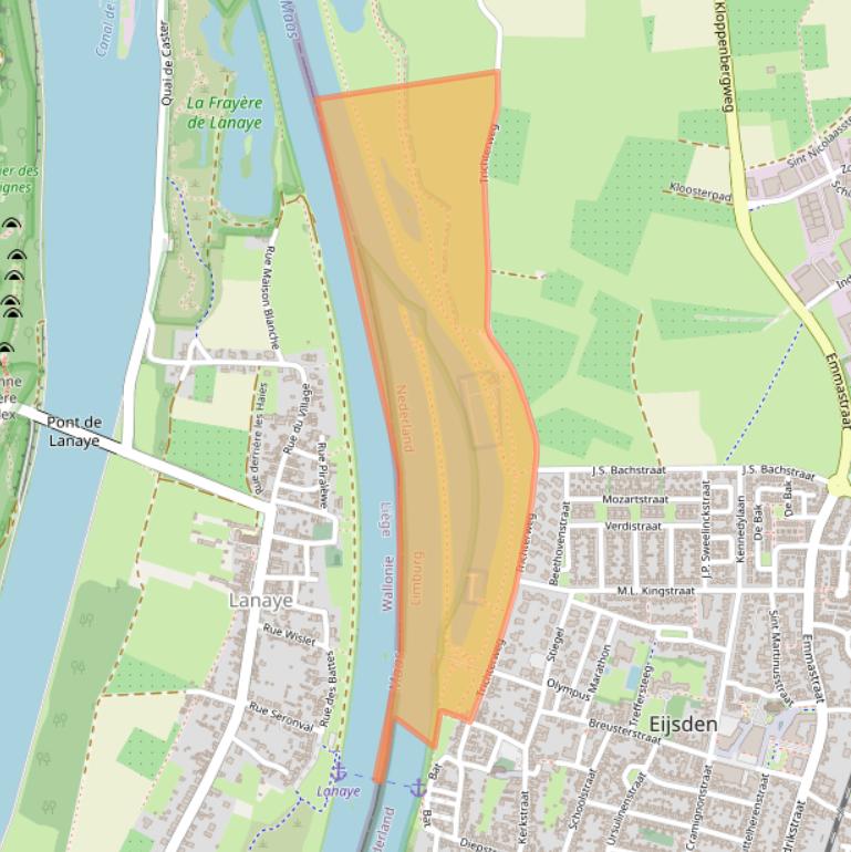 Kaart van postcodegebied 6245ES.