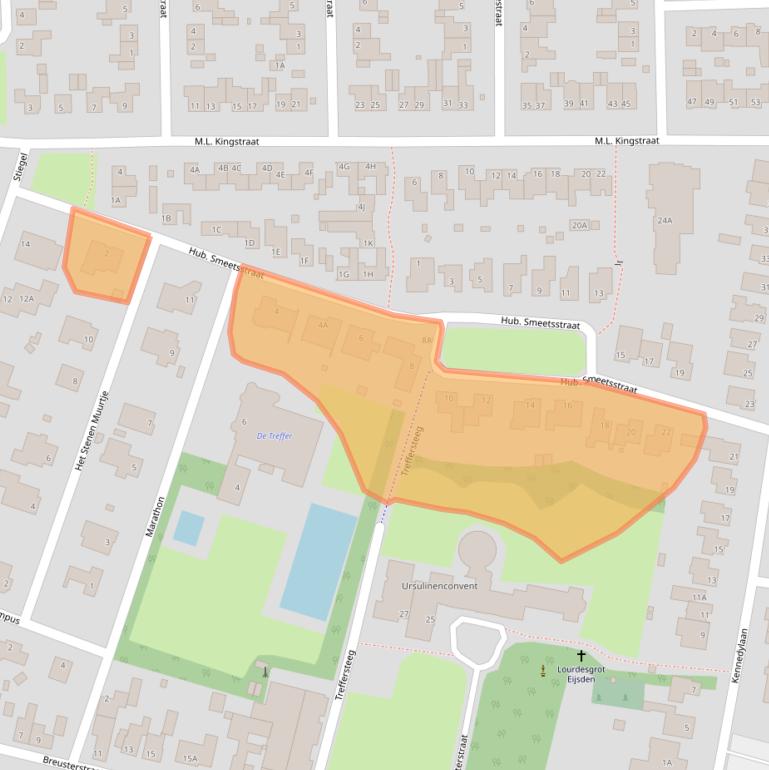 Kaart van postcodegebied 6245GA.