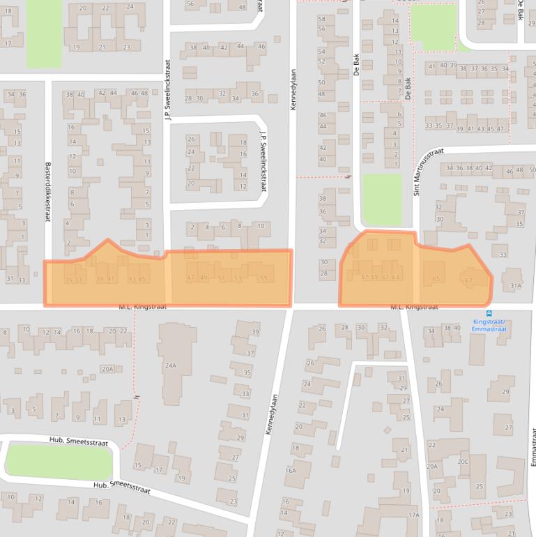 Kaart van postcodegebied 6245GH.