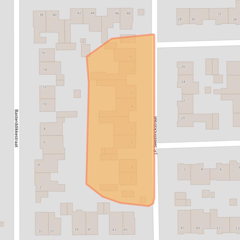 Kaart van postcodegebied 6245GT.