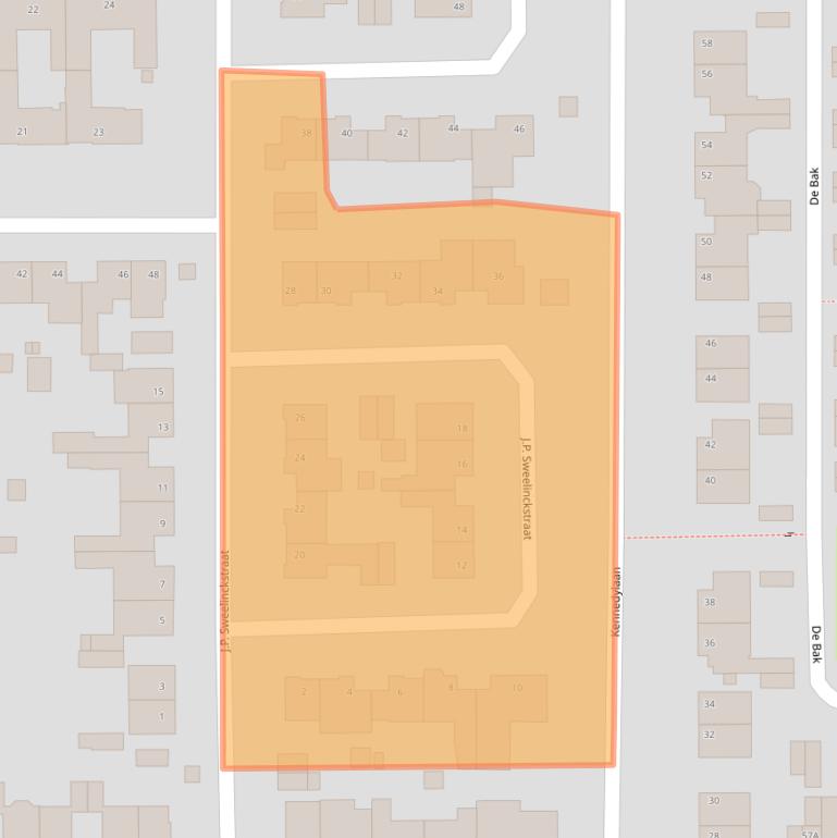 Kaart van postcodegebied 6245GV.