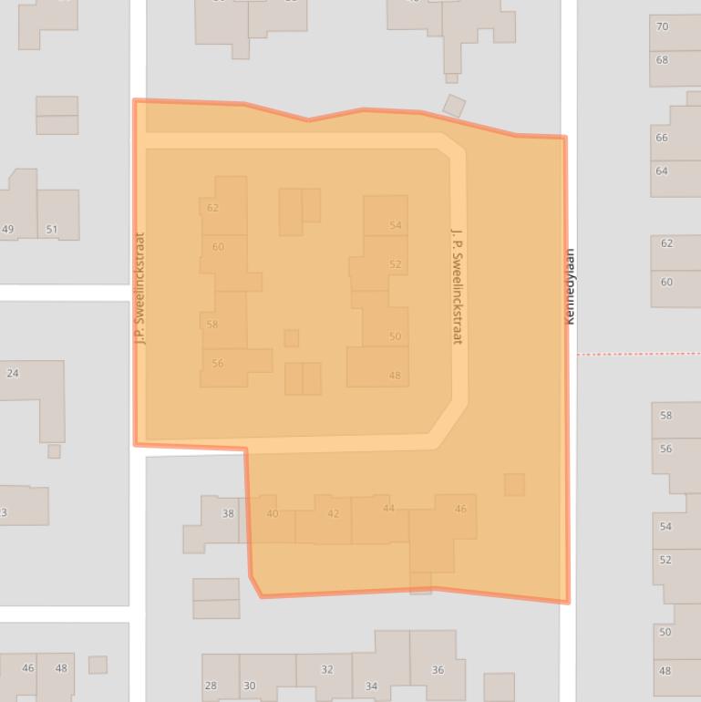 Kaart van postcodegebied 6245GW.