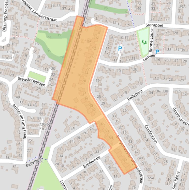 Kaart van postcodegebied 6245HC.