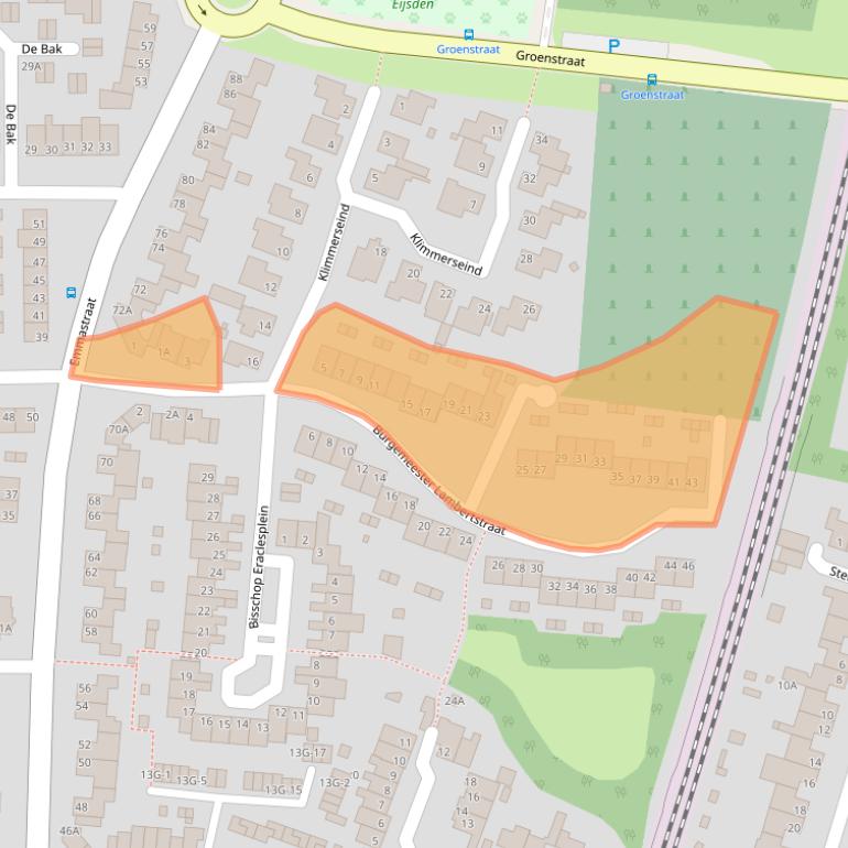 Kaart van postcodegebied 6245HG.